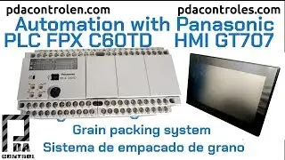 Automation Industrial With Panasonic  PLC FPX C60 & GT707  : PDAControl