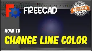 FreeCAD How To Change Line Color