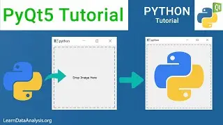 How to implement image drag and drop feature | PyQt5 Tutorial