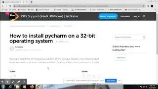 How to download and install pycharm 32 bit on low end pc or high end pc