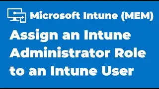 3. Assign an Intune Administrator Role to an Intune user