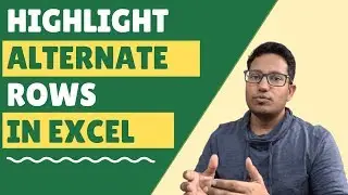 Highlight Alternate Rows (or Every Third/Fourth Row) in Excel - Using Formula