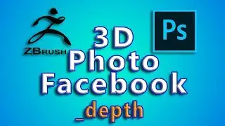 3D photo Facebook with Photoshop and Zbrush