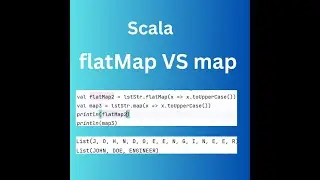 Difference Between FlatMap and Map | Scala | flatMap | map