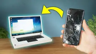 Broken smartphone to working laptop transformation