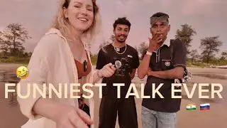 Russian Girl VS Indian guys Interview in Arambol