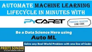 Automate LifeCycle of Data Science Projects With PyCaret | AutoML | Automated Machine Learning