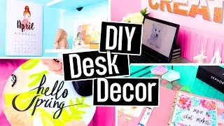 DIY DESK DECORATIONS! DIY ROOM DECOR On A Budget! Cheap & cute projects!