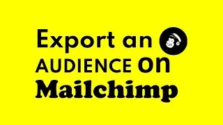 Exporting An Audience On Mailchimp | How to Export an Audience On Mailchimp