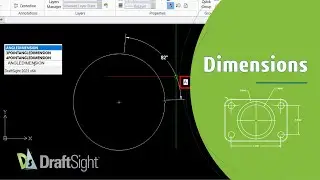 Create Angular Dimension for a Circle at Angle Using Command Window