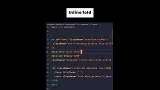 Vscode extension inline fold for easy readable | tailwind css | #shorts