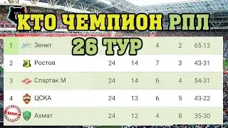 Чемпионат России (РПЛ) Результаты 26 тура. Расписание + таблица ФНЛ