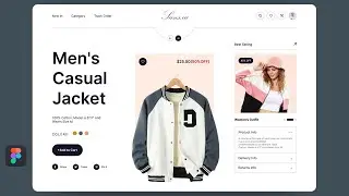 Ecommerce Fashion Web UI UX Design in Figma - Full Tutorial Web Design