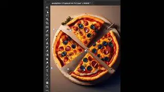 How to add pizza slice 🍕 easily  using Photoshop #shorts