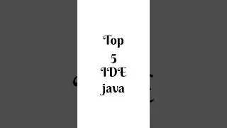 TOP 5 IDE JAVA