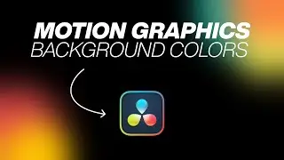 Colored Background Motion Graphics in DaVinci Resolve (Fusion Tutorial)