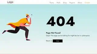 Build 404 Website Error Website Using HTML and CSS | Page Not Found Oops!