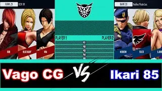 KOF XV Vago CG (Kim, Mary, Iori) vs Ikari 85 (Heidern, Rock, B.Jenet) King Of Fighters XV Ranked