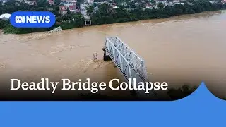 Typhoon Yagi: Vehicles plunge into river in bridge collapse, death toll rises in Vietnam | ABC News