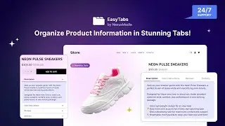 EasyTabs Product Description Tabs for Shopify