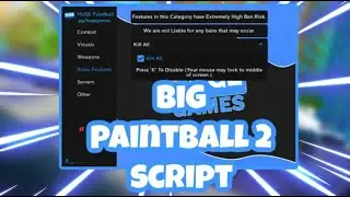 [THE HUNT] Big Paintball 2 Script | Kill All | Aimbot | Esp | AND MORE | PASTEBIN