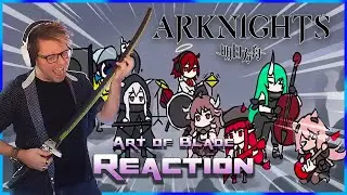 ARKNIGHTS VIBE PARTY!! Dokutah FIRST TIME REACTION to CC#2 OST Animated - Art of Blade | Arknights