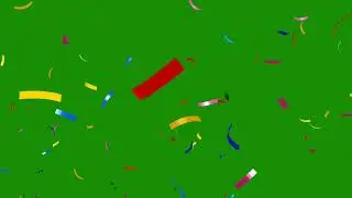 CONFETTI Animation Green Screen(FREE TO USE)