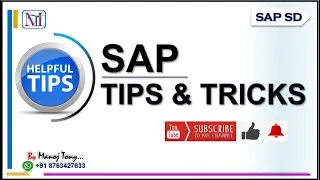 SAP ! Tips and Tricks ! For beginners #sd #sap