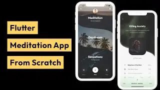 Meditation App UI from Scratch - Flutter UI - Speed Code