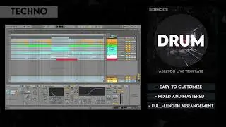 How to make techno Drumcode, Wehbba, Enrico Sangiuliano in Ableton (Ableton Live Template - Drum)