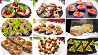 10 HOLIDAY SNACKS - Tasty and quick SNACKS for the NEW YEAR 2024