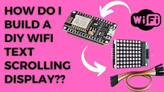 DIY WiFi Text Scrolling Display using ESP8266 and MAX7219 8x8 LED Matrix 😲😲 