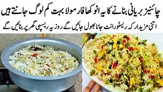 Chinese Biryani Recipe | How to make Perfect chinese Rice New Style Mix vegetable Fried Rice Recipe