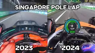 How 2024 Norris destroyed 2023 pole lap in Singapore