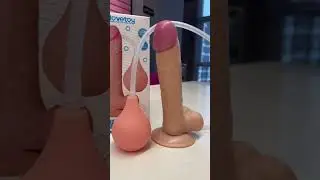 LoveToy | Sex Toy Review | 10'' Soft Realistic Squirting Ejaculating Dildo with Enema Bulb