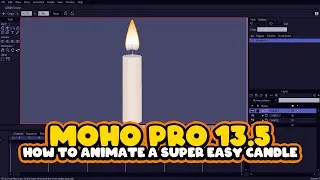 MOHO PRO 13.5.2 | HOW TO ANIMATE A SUPER EASY CANDLE