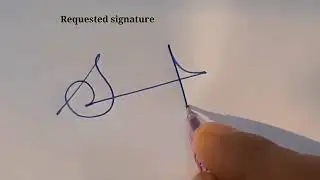 How to Sign Your Name || Signature Design ||