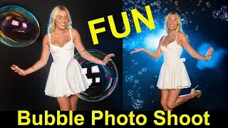 Model Photo Shoot with Bubbles: With Krysta Heath. How to create awesome bubble model images.