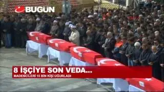 8 MADENCİ SON YOLCULUĞUNA UĞURLANDI