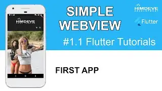 FLUTTER Tutorial - Simple WEBVIEW | First App - The Complete Flutter Beginner’s Course | #01