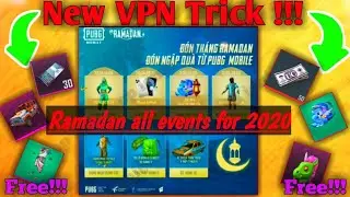 New vpn trick! All Ramadan events for 2020 in pubg mobile | Get uc,bagpack,outfit free| Recall Event