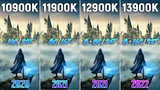 i9 10900K vs i9 11900K vs i9 12900K vs i9 13900K - Test in 8 Games