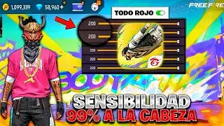 ✅¡LA MEJOR SENSIBILIDAD ACTUALIZADA para dar TODO ROJO👺  Free Fire 2024!