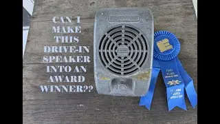 Can I restore this drive-in speaker into an award-winning dazzler?  Stay till the end and find out!