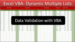 Dynamic Data Validation Lists with VBA