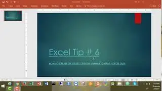 Excel Tip # 6 -  How to create or delete custom number format - Excel 2016