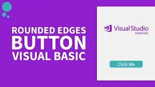 How to Create Rounded Edges Corner Button C# Visual Basic NET in Visual Studio [free source code]