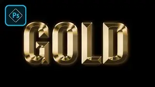 Create a stunning gold text effect with Photoshop