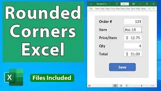 Make Rounded Corner Cells in Excel - Excel Quickie 71