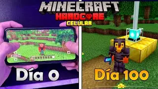 SOBREVIVÍ 100 DIAS EN MINECRAFT CELULAR | MINECRAFT PE